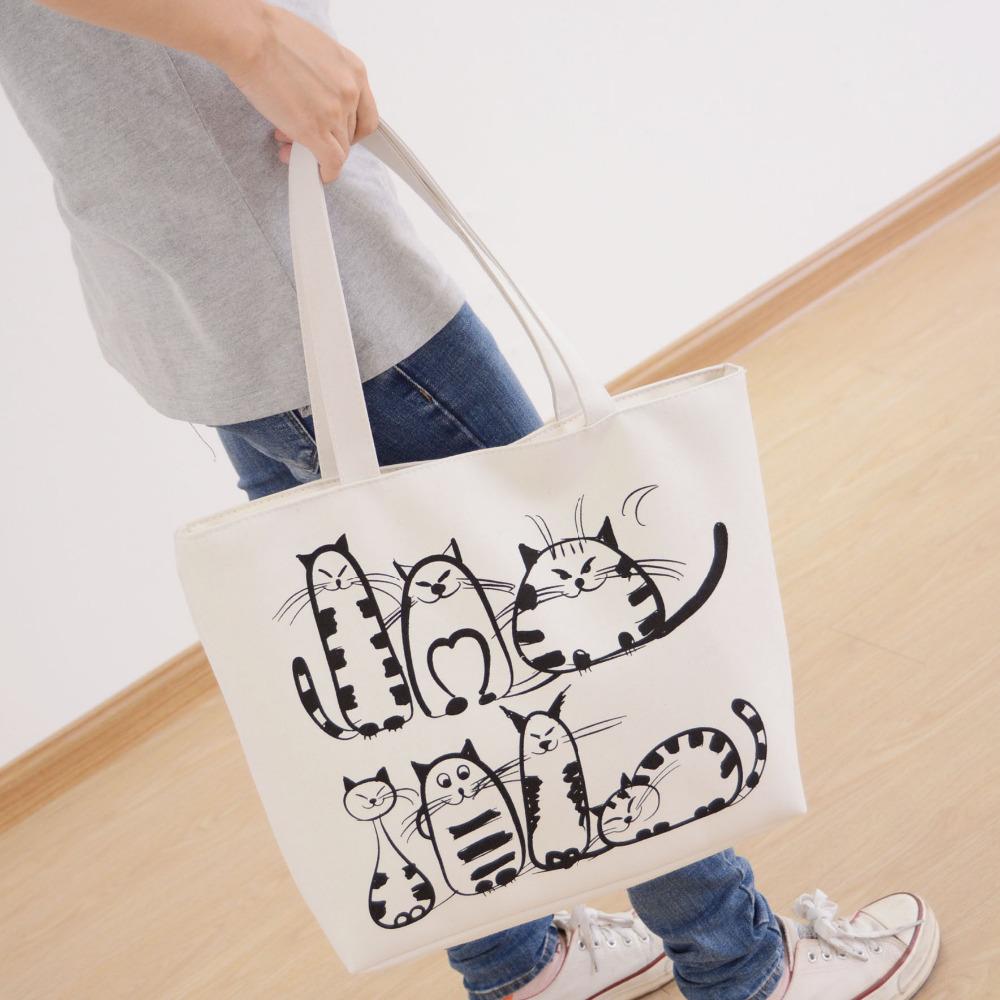 Printed Cats Handbag