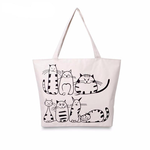 Printed Cats Handbag
