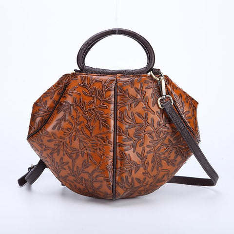 Orange Flower Luxury Cross Bag