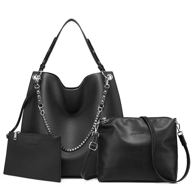 3 Sets Soft Leather Handbags